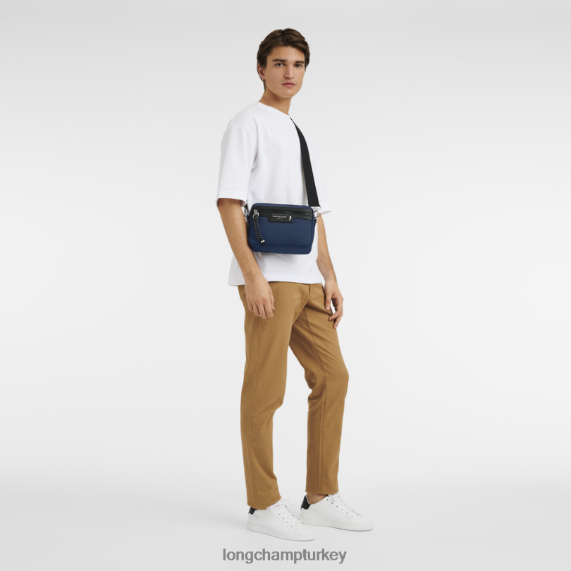 Longchamp çanta Donanma erkekler le pliage enerji kamera çantası NJPBL338