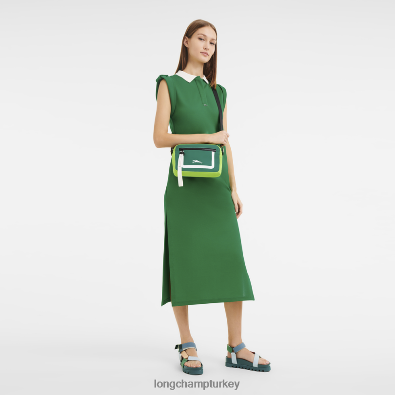 Longchamp çanta çimen/yeşil ışık erkekler le pliage koleksiyonu kamera çantası NJPBL334