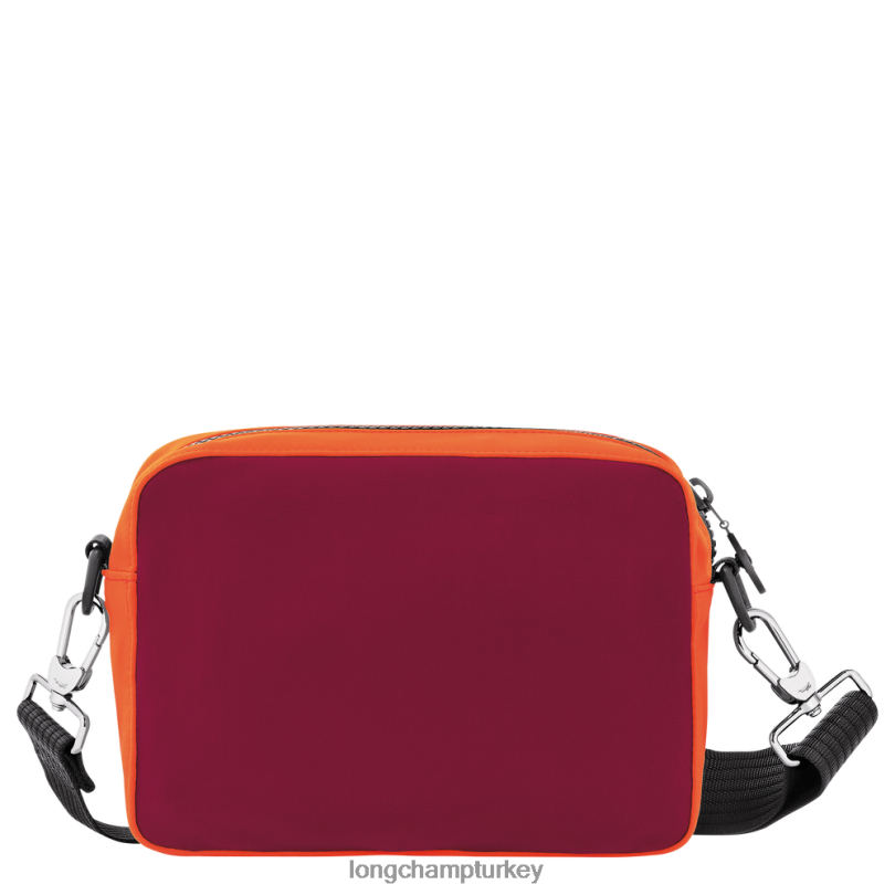 Longchamp çanta turuncu/bordo erkekler le pliage koleksiyonu kamera çantası NJPBL335