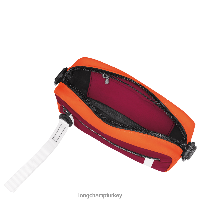 Longchamp çanta turuncu/bordo erkekler le pliage koleksiyonu kamera çantası NJPBL335
