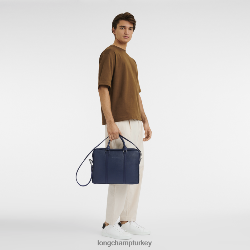 Longchamp çanta Donanma erkekler le foulonne evrak çantası NJPBL476