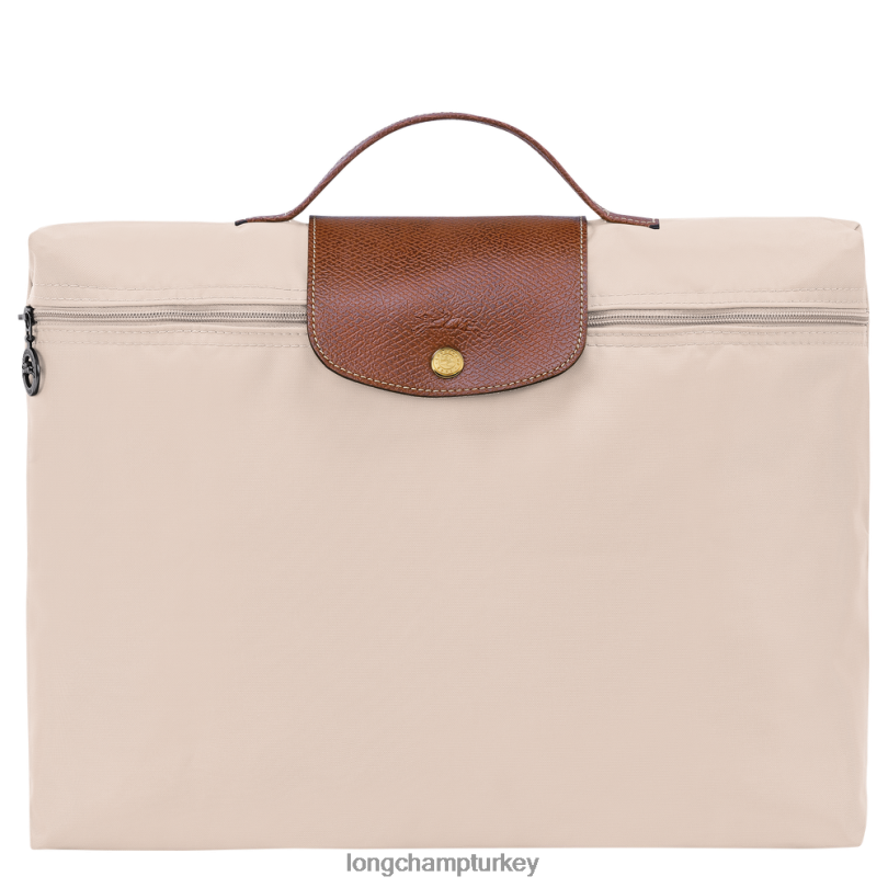 Longchamp çanta kağıt erkekler le pliage orijinal evrak çantası NJPBL490