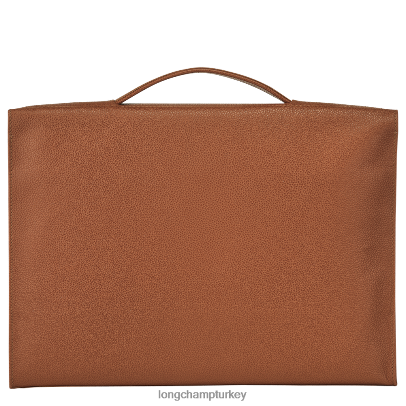Longchamp çanta karamel erkekler le foulonne evrak çantası NJPBL484