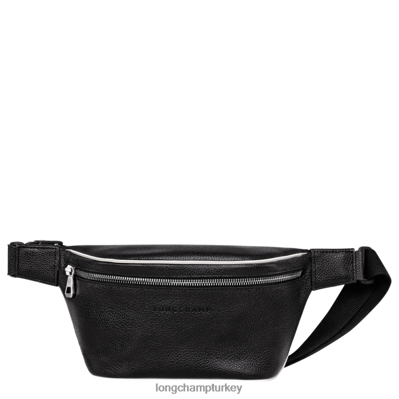 Longchamp çanta siyah beyaz erkekler le foulonne bel çantası NJPBL460