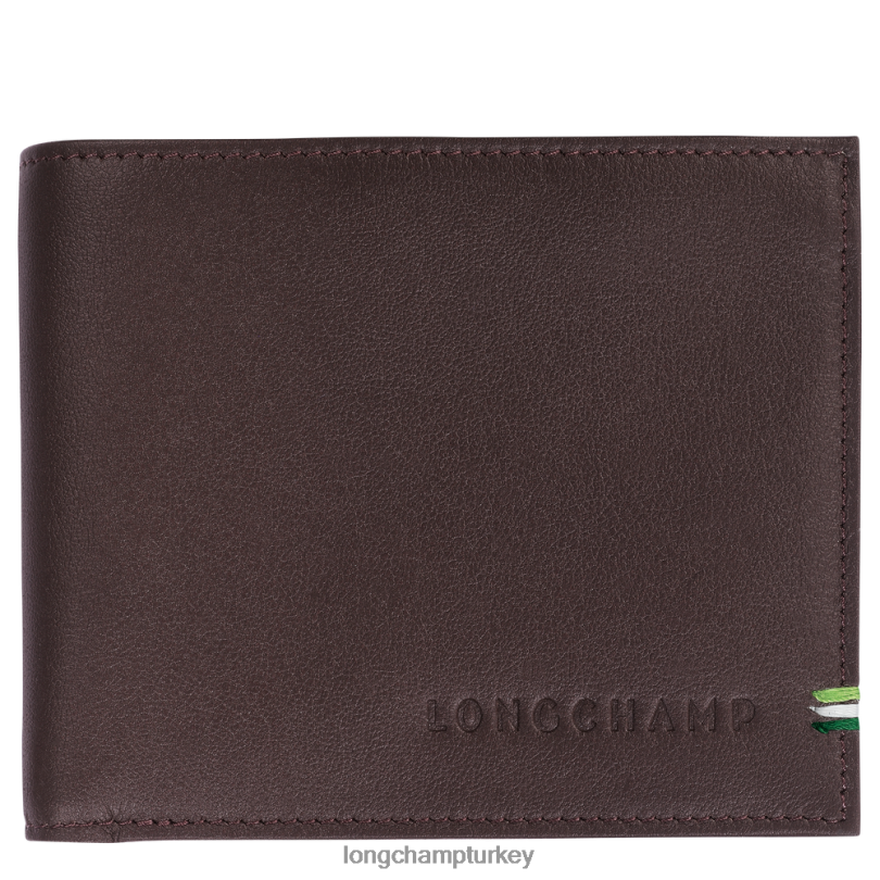 Longchamp deri ürünleri mocha erkekler sur seine cüzdan NJPBL1128