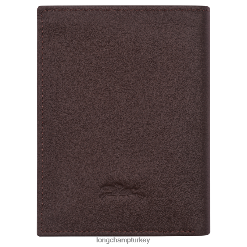 Longchamp deri ürünleri mocha erkekler sur seine cüzdan NJPBL1130
