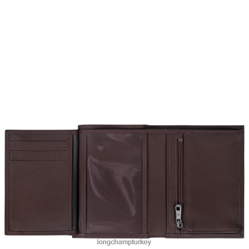 Longchamp deri ürünleri mocha erkekler sur seine cüzdan NJPBL1130
