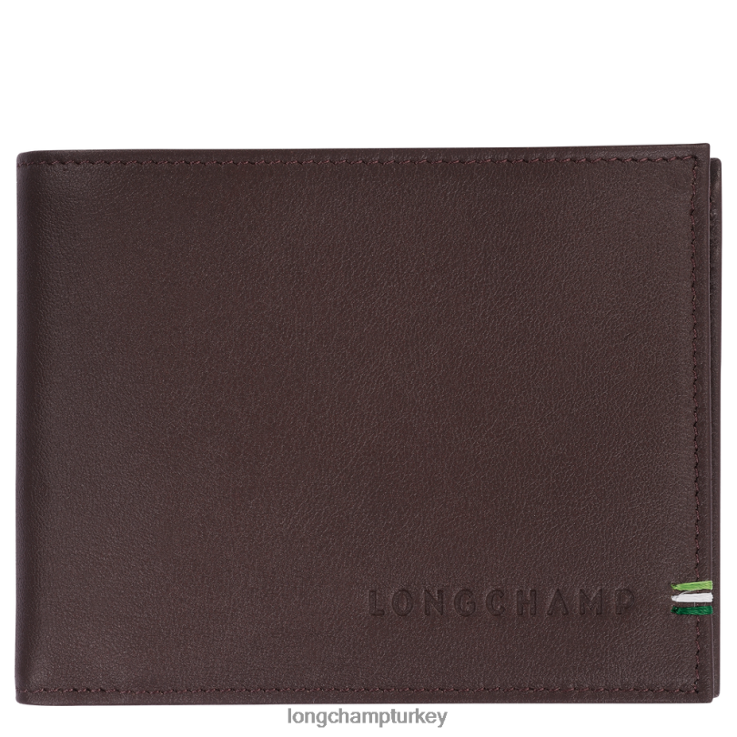 Longchamp deri ürünleri mocha erkekler sur seine cüzdan NJPBL1131
