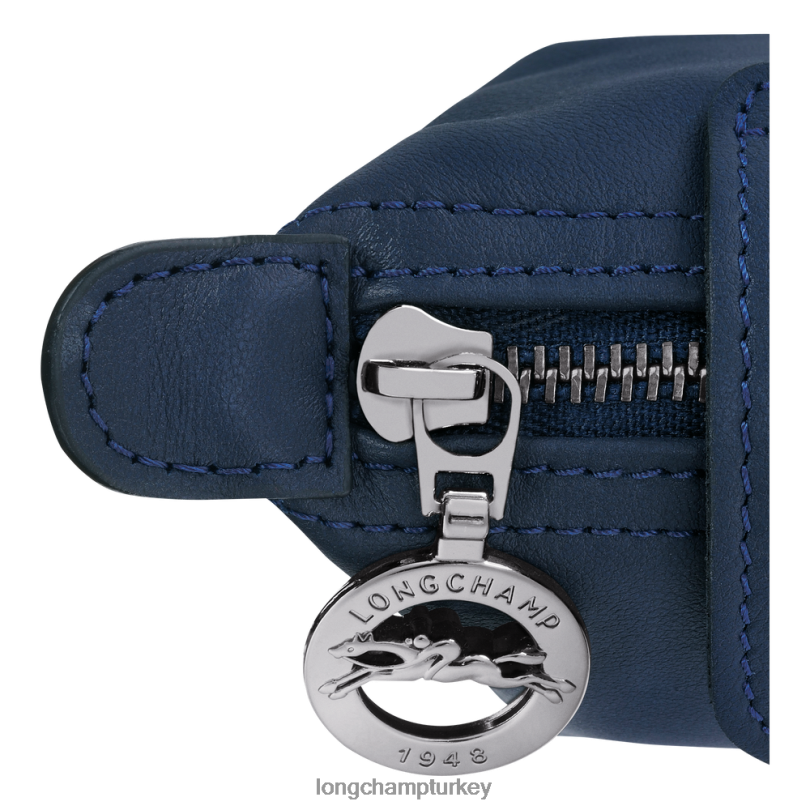 Longchamp deri ürünleri Donanma erkekler le pliage xtra bozuk para cüzdanı NJPBL547