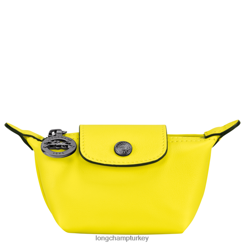 Longchamp deri ürünleri limon erkekler le pliage xtra bozuk para cüzdanı NJPBL546