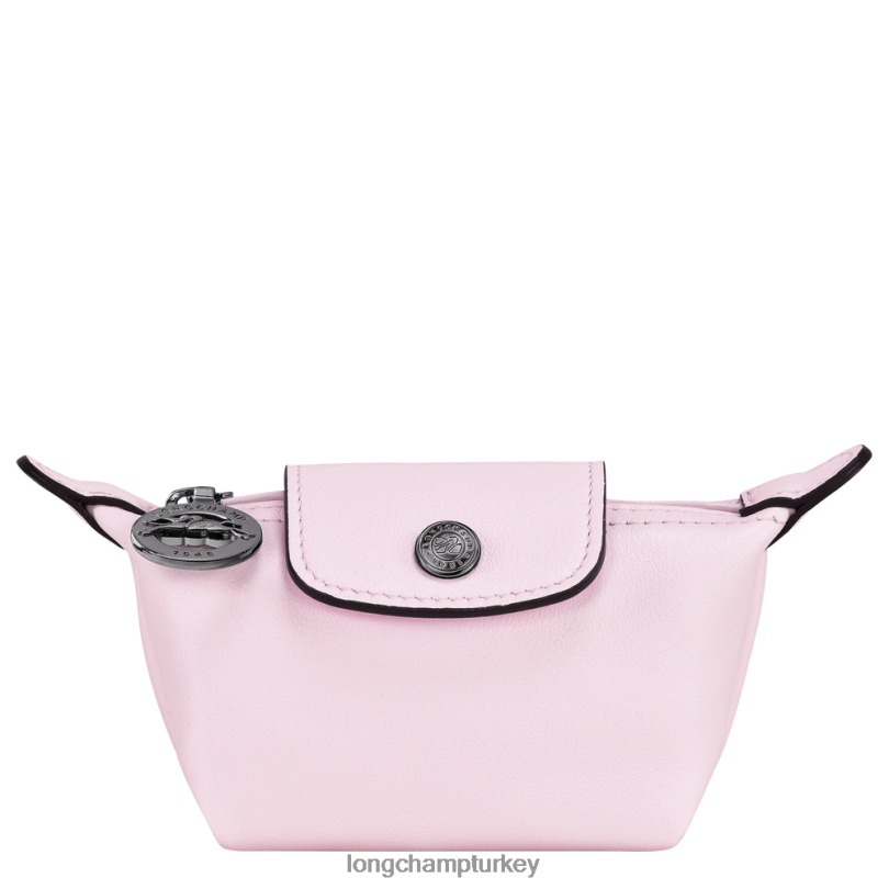 Longchamp deri ürünleri petal pembe erkekler le pliage xtra bozuk para cüzdanı NJPBL549