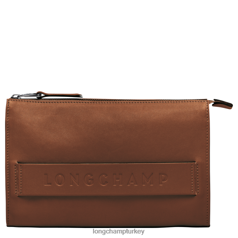 Longchamp deri ürünleri konyak erkekler 3d kese NJPBL723