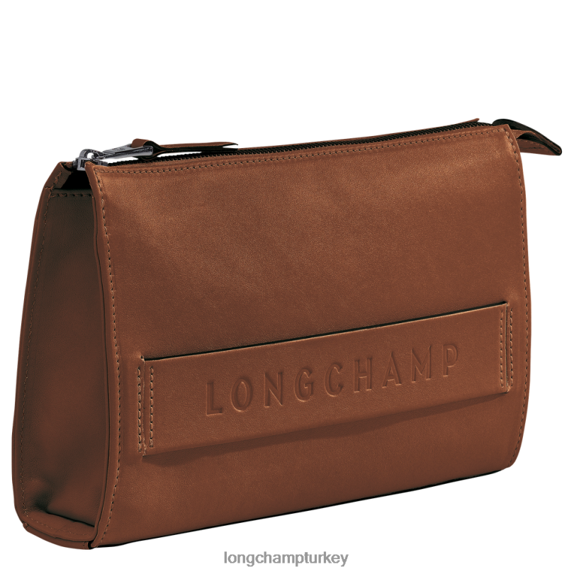 Longchamp deri ürünleri konyak erkekler 3d kese NJPBL723
