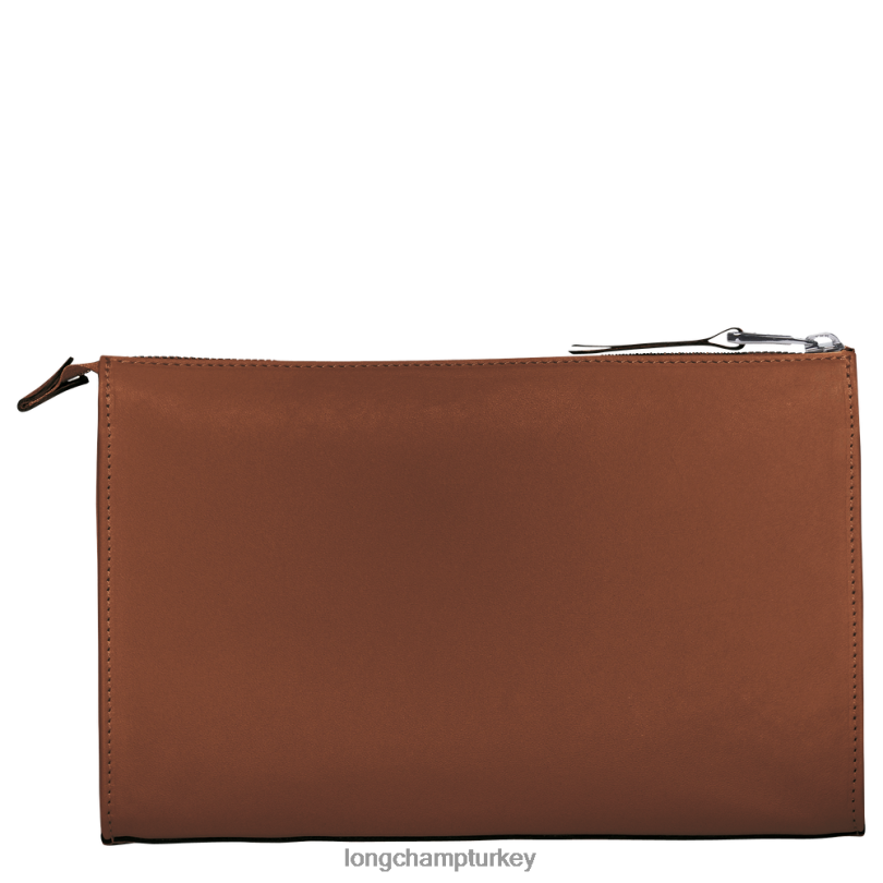 Longchamp deri ürünleri konyak erkekler 3d kese NJPBL723