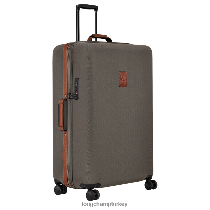 Longchamp çanta kahverengi erkekler boxford bavul NJPBL844