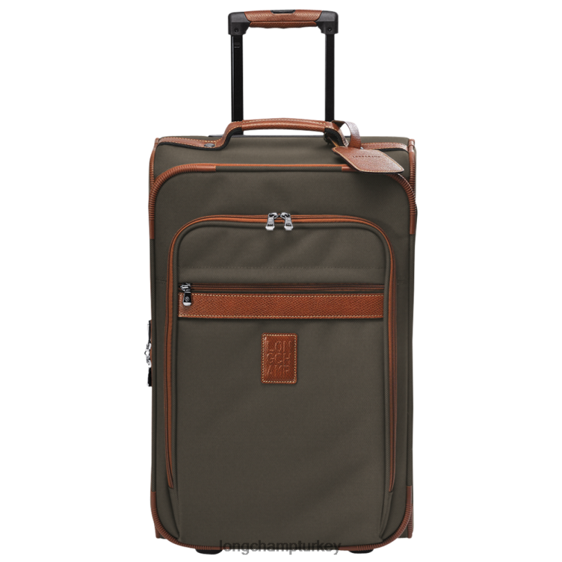 Longchamp çanta kahverengi erkekler boxford bavul NJPBL850
