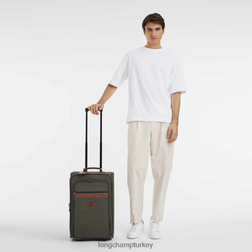 Longchamp çanta kahverengi erkekler boxford bavul NJPBL850