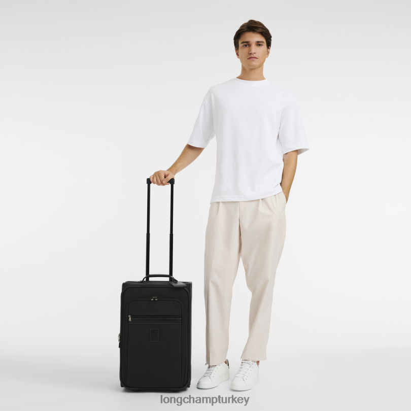 Longchamp çanta siyah erkekler boxford bavul NJPBL849