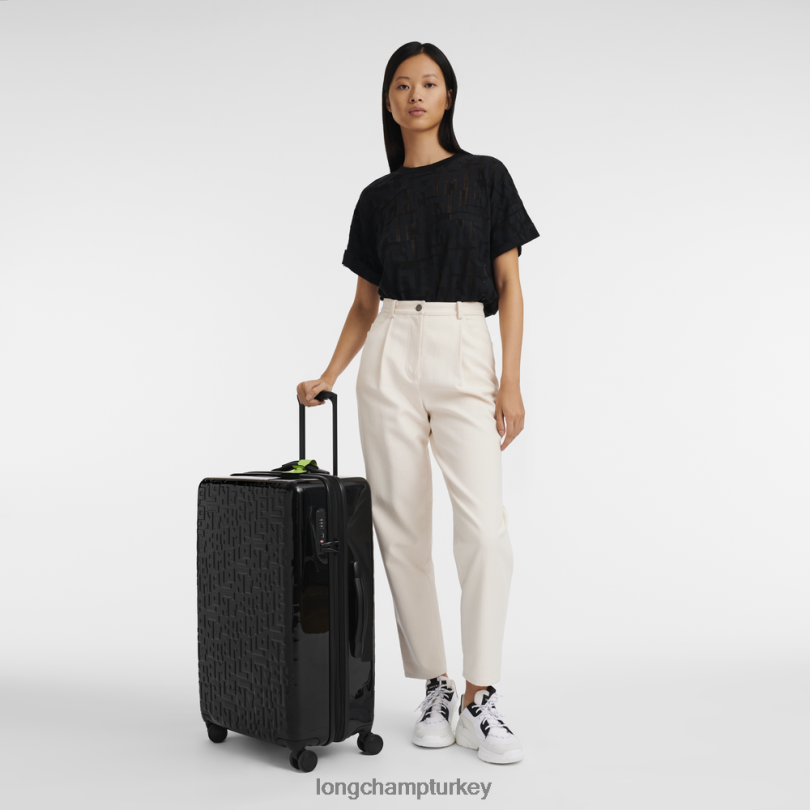 Longchamp çanta siyah erkekler lgp seyahat bavulu NJPBL843