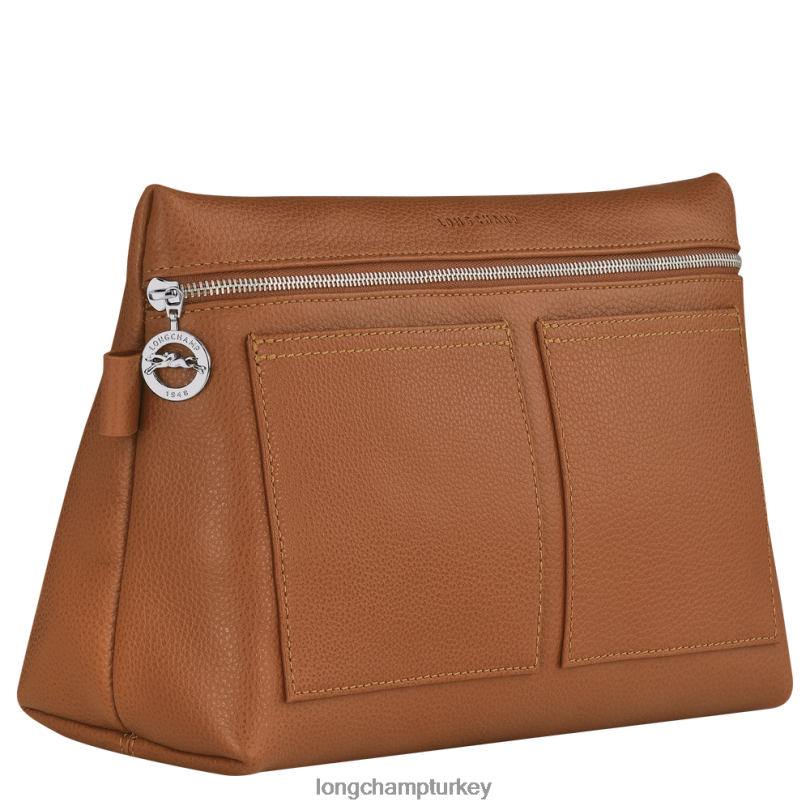 Longchamp çanta karamel erkekler le foulonne tuvalet çantası NJPBL822