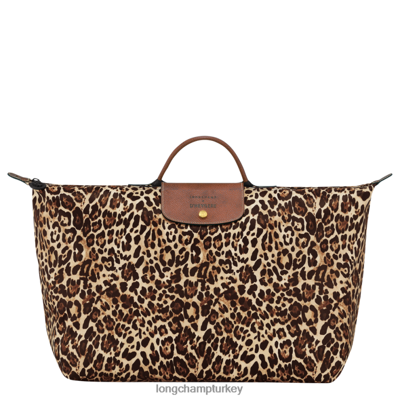 Longchamp X D'heygere çanta panter baskı erkekler seyahat çantası / sırt çantası NJPBL831