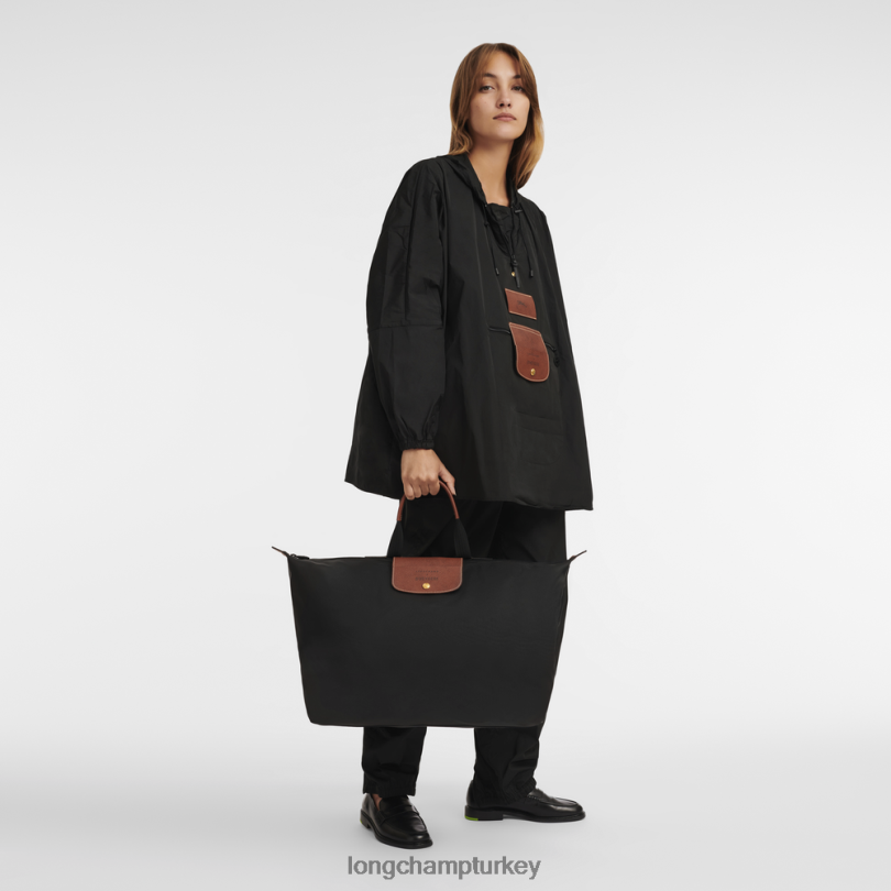 Longchamp X D'heygere çanta siyah erkekler seyahat çantası / sırt çantası NJPBL832