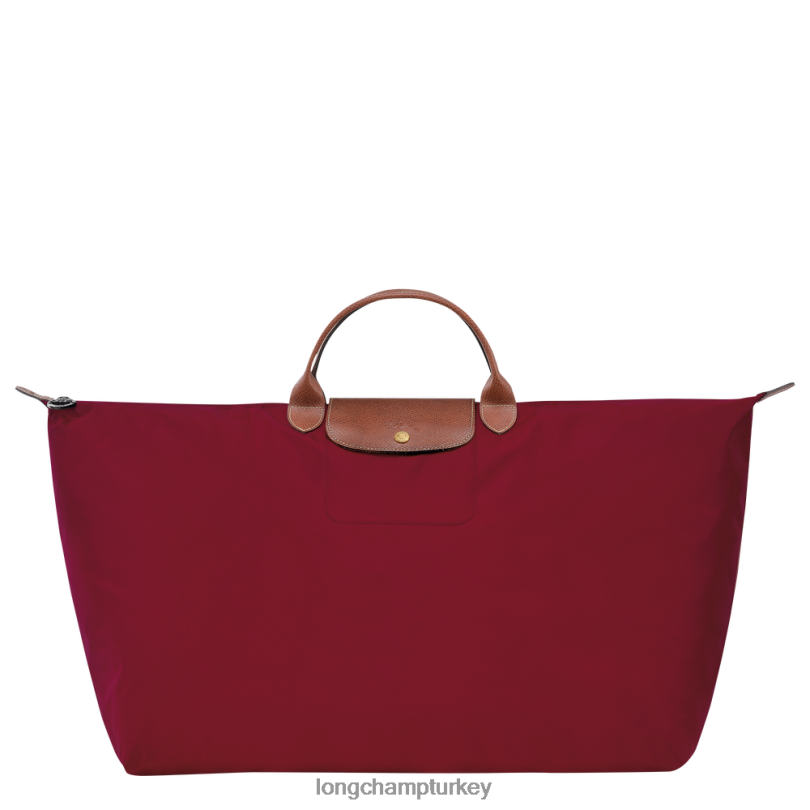 Longchamp çanta kırmızı erkekler le pliage orijinal seyahat çantası NJPBL814
