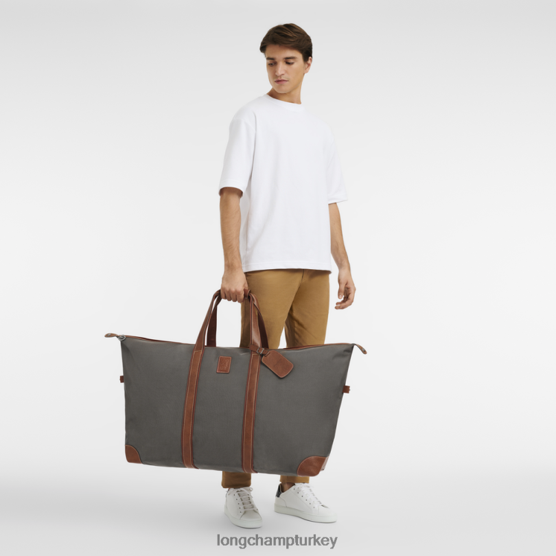 Longchamp çanta kahverengi erkekler boxford seyahat çantası NJPBL766