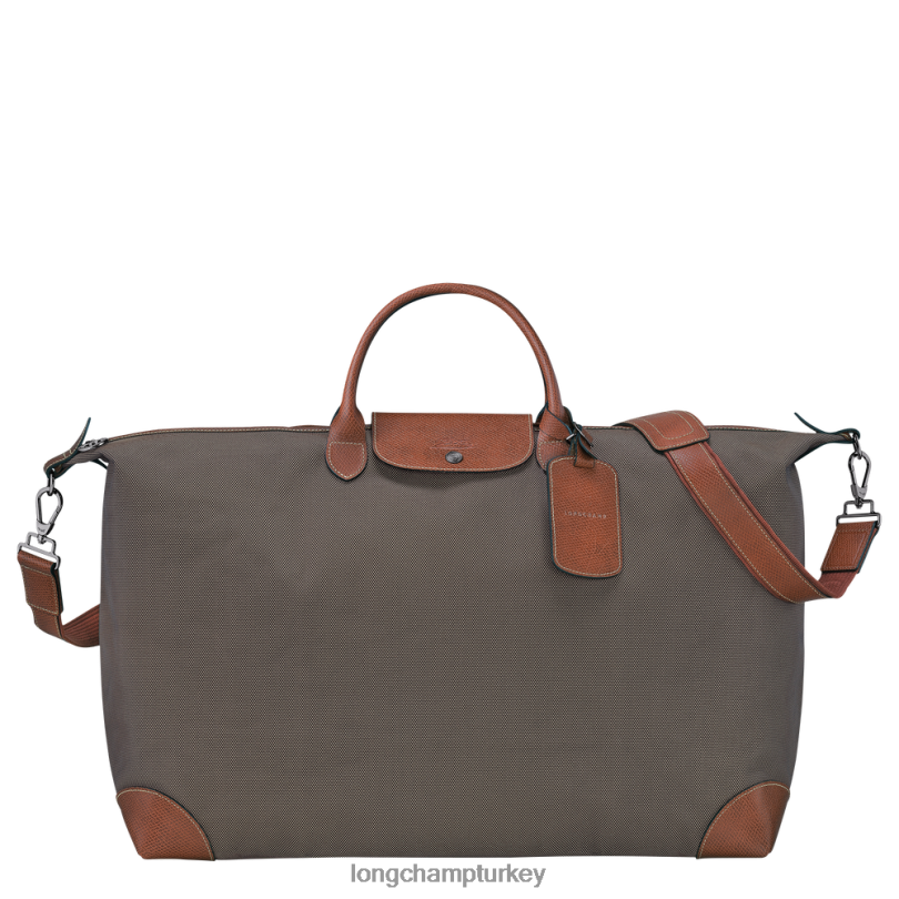 Longchamp çanta kahverengi erkekler boxford seyahat çantası NJPBL772