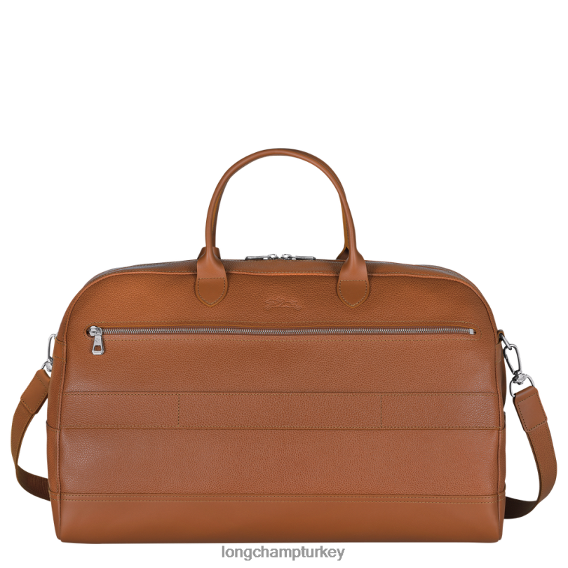 Longchamp çanta karamel erkekler le foulonne seyahat çantası NJPBL825