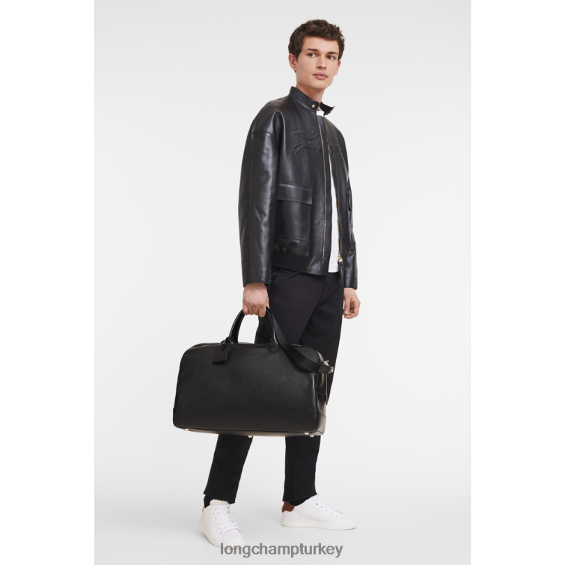 Longchamp çanta siyah erkekler le foulonne seyahat çantası NJPBL823