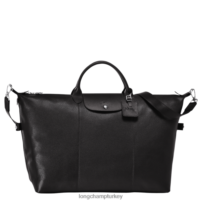 Longchamp çanta siyah erkekler le foulonne seyahat çantası NJPBL830