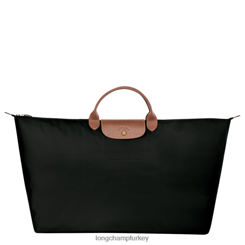 Longchamp çanta siyah erkekler le pliage orijinal seyahat çantası NJPBL812