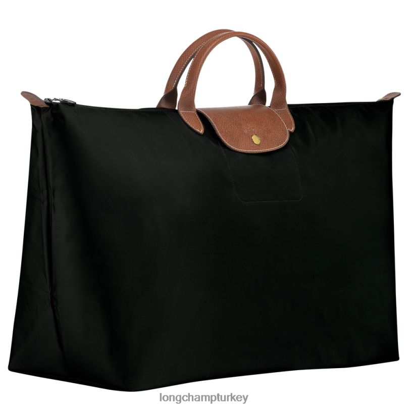 Longchamp çanta siyah erkekler le pliage orijinal seyahat çantası NJPBL812