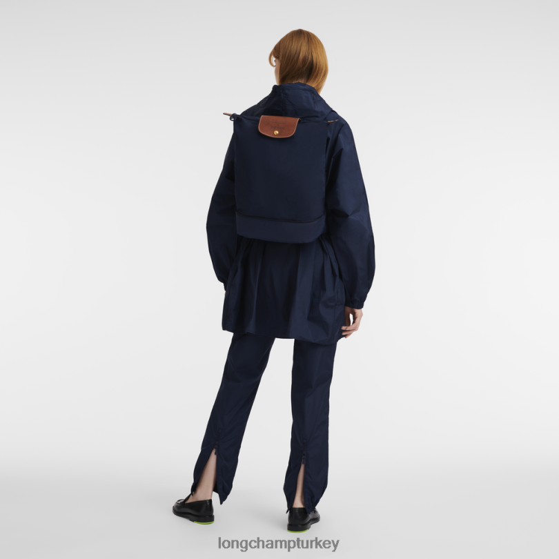 Longchamp X D'heygere çanta Donanma kadınlar Çapraz askılı çanta/sırt çantası NJPBL326
