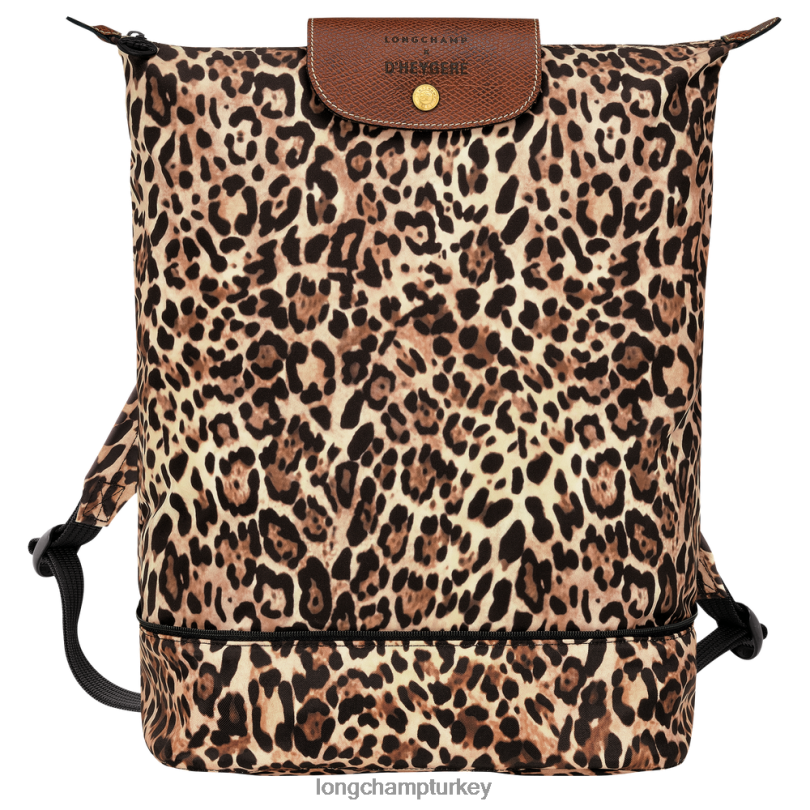 Longchamp X D'heygere çanta panter baskı kadınlar Çapraz askılı çanta/sırt çantası NJPBL322