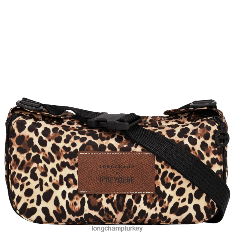 Longchamp X D'heygere çanta panter baskı kadınlar Çapraz askılı çanta/sırt çantası NJPBL322