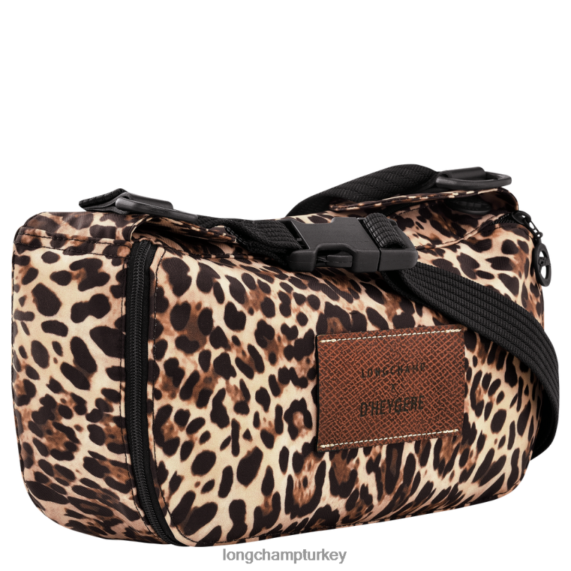 Longchamp X D'heygere çanta panter baskı kadınlar Çapraz askılı çanta/sırt çantası NJPBL322
