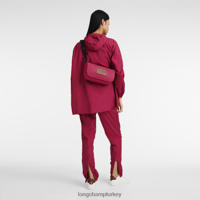 Longchamp X D'heygere çanta pembe kadınlar Çapraz askılı çanta/sırt çantası NJPBL325