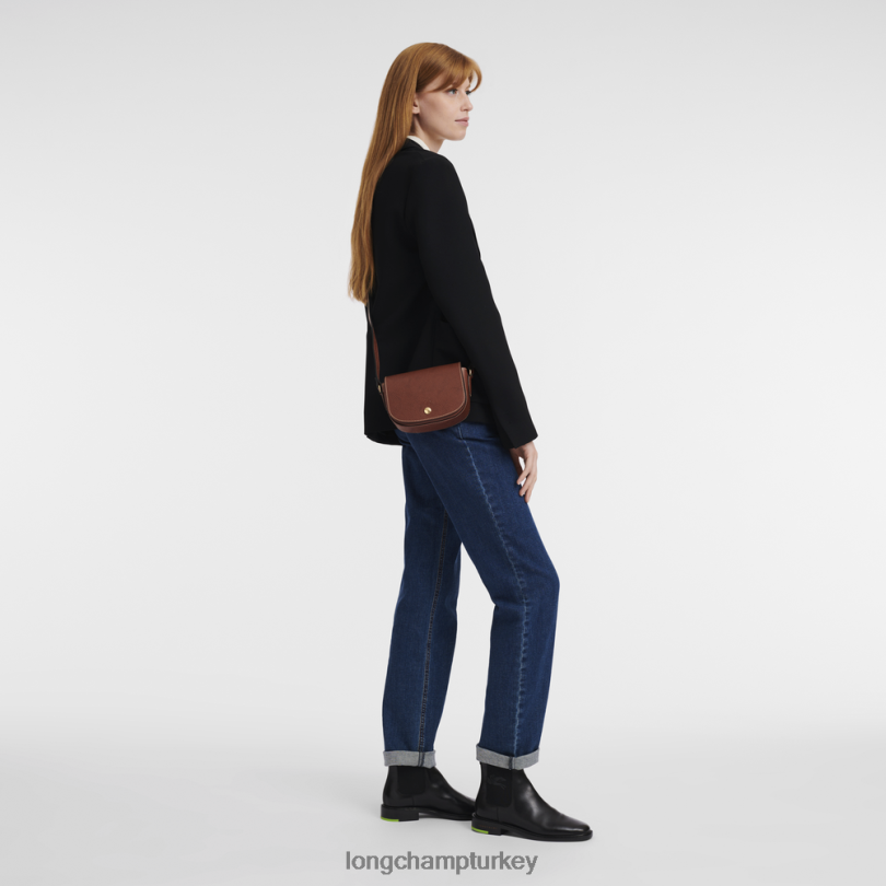 Longchamp çanta kahverengi kadınlar epure çapraz askılı çanta NJPBL290