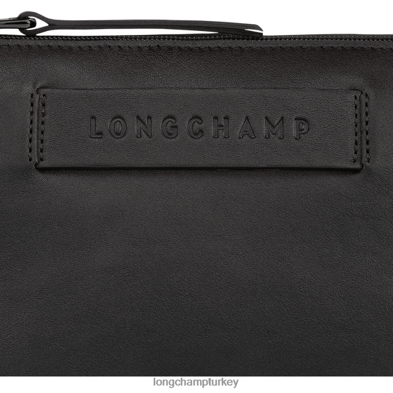 Longchamp çanta siyah kadınlar 3 boyutlu çapraz askılı çanta NJPBL317