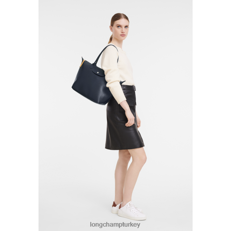 Longchamp çanta Donanma kadınlar le pliage şehir çantası NJPBL355