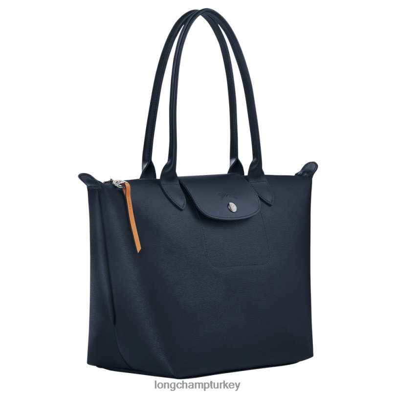 Longchamp çanta Donanma kadınlar le pliage şehir çantası NJPBL355