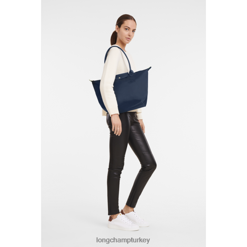 Longchamp çanta Donanma kadınlar le pliage yeşil tote çanta NJPBL406