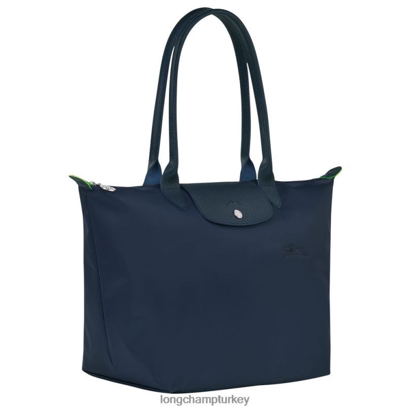 Longchamp çanta Donanma kadınlar le pliage yeşil tote çanta NJPBL406