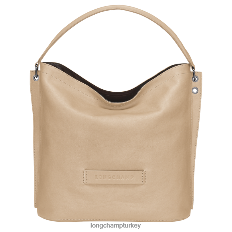 Longchamp çanta bej kadınlar 3 boyutlu serseri çanta NJPBL399