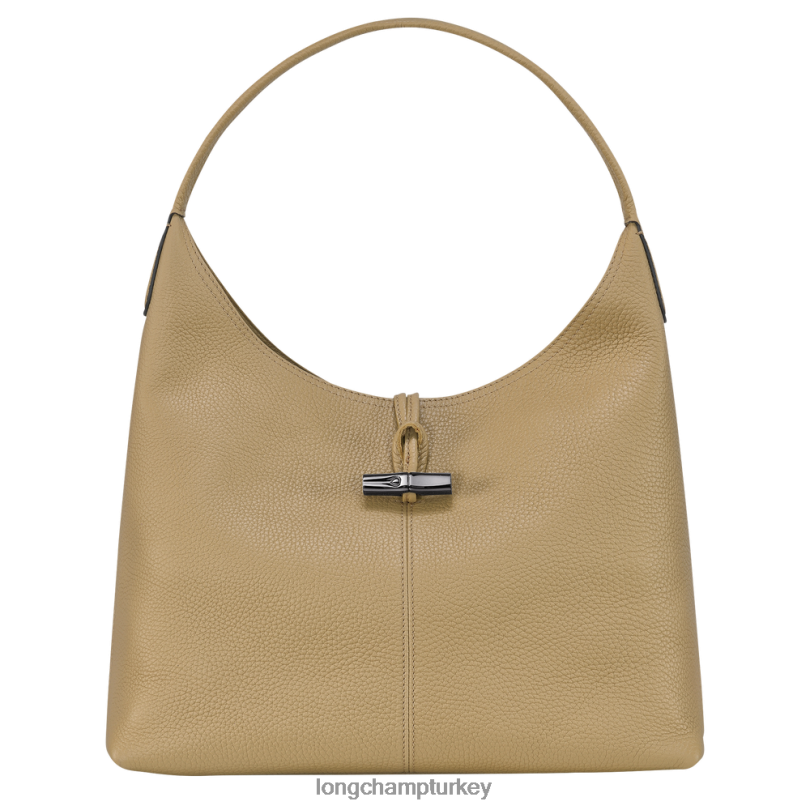 Longchamp çanta bej kadınlar Roseau Essential Hobo Çanta NJPBL32