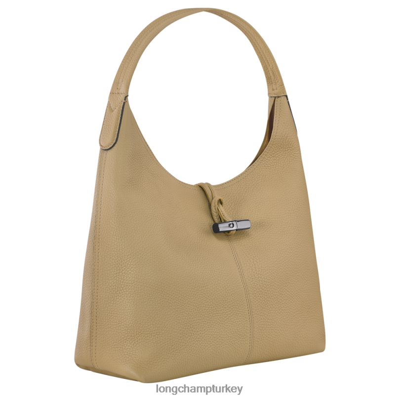 Longchamp çanta bej kadınlar Roseau Essential Hobo Çanta NJPBL32