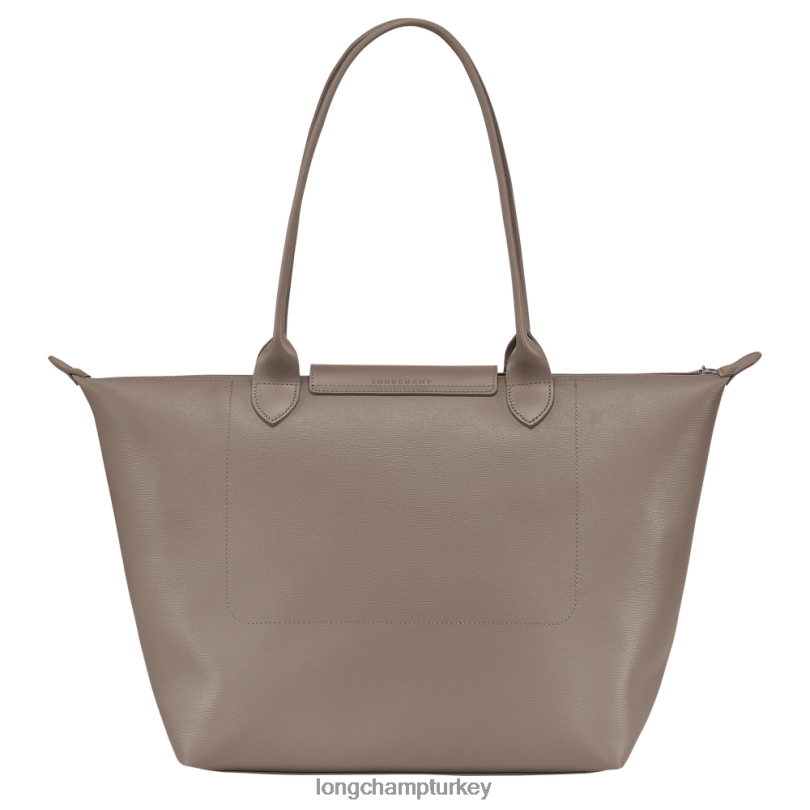 Longchamp çanta boz kahverengi kadınlar le pliage şehir çantası NJPBL349