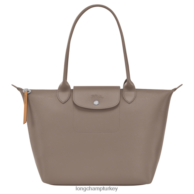 Longchamp çanta boz kahverengi kadınlar le pliage şehir çantası NJPBL353